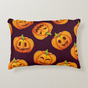 Pumpkin pattern decorative cushion