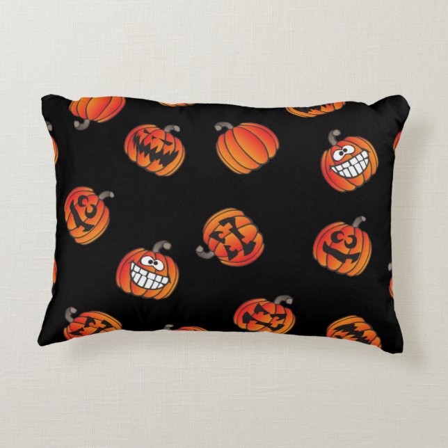 Pumpkin pattern decorative cushion (Back)