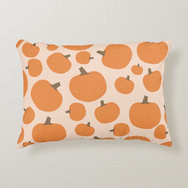 Pumpkin Pattern Decorative Cushion (Front)