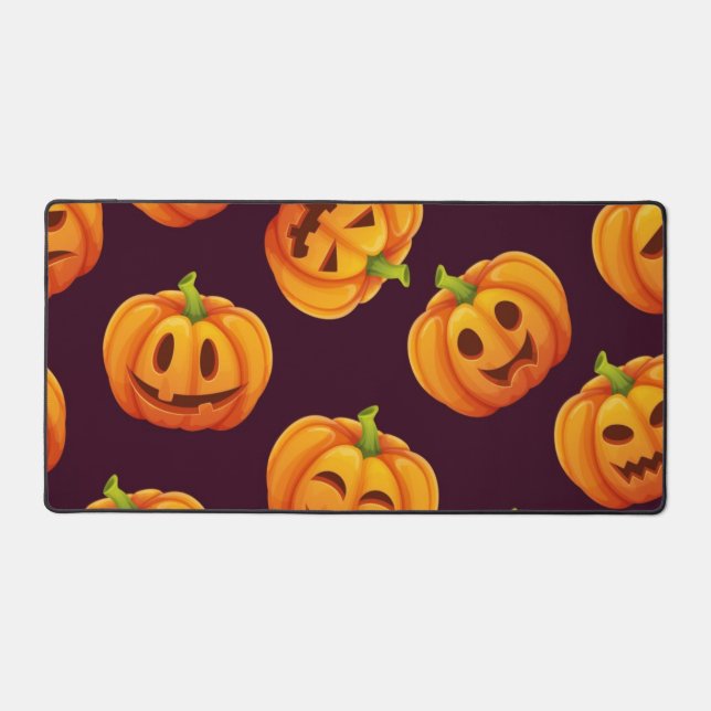 Pumpkin pattern desk mat (Front)