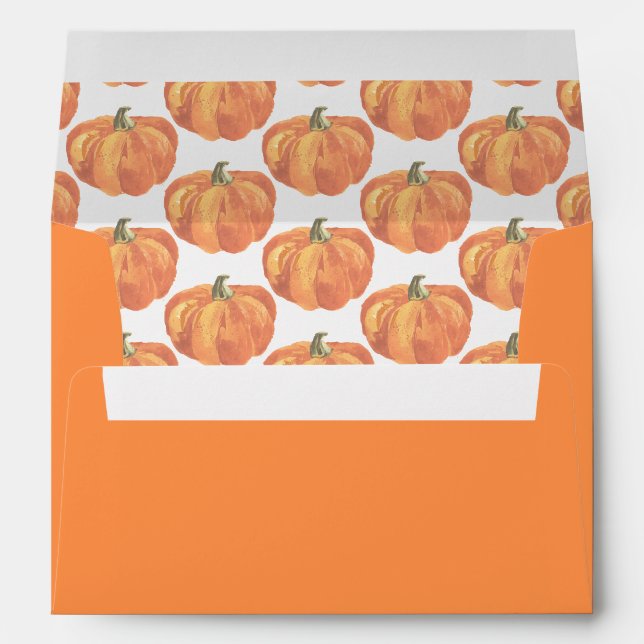 Pumpkin Pattern Envelope (Back (Bottom))