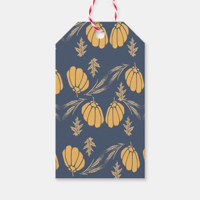 Pumpkin Pattern Gift Tag (Front)