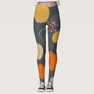 Pumpkin pattern leggings
