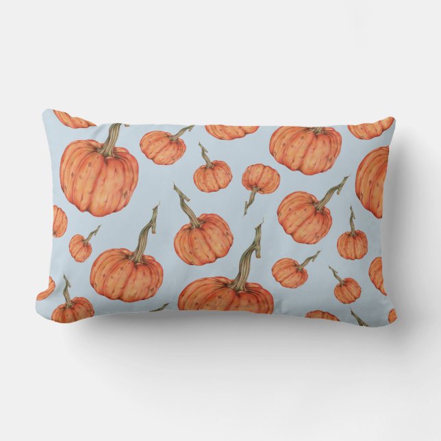 Pumpkin Pattern Lumbar Cushion (Front)
