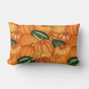 Pumpkin Pattern Lumbar Pillow