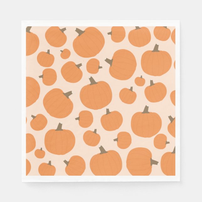 Pumpkin Pattern Napkin (Front)