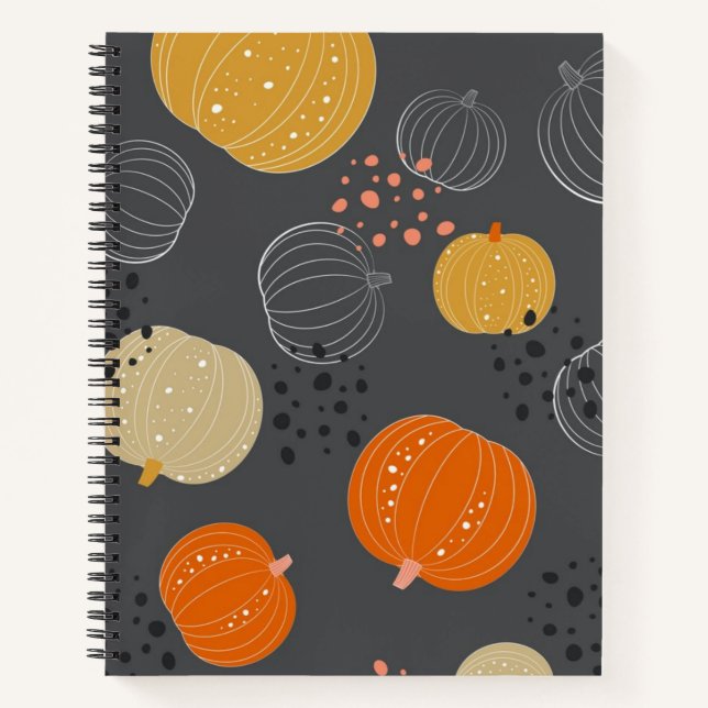 Pumpkin pattern notebook (Front)