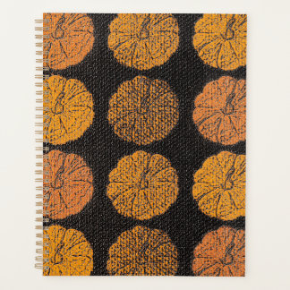 Pumpkin Pattern Orange Planner