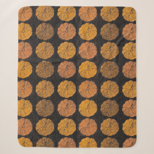 Pumpkin Pattern Orange Sherpa Blanket