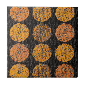 Pumpkin Pattern Orange Tile