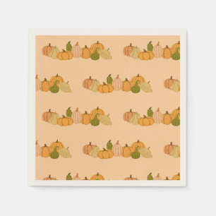 Pumpkin Pattern Paper Napkins – Halloween Party