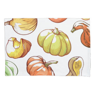 Pumpkin pattern pillowcase