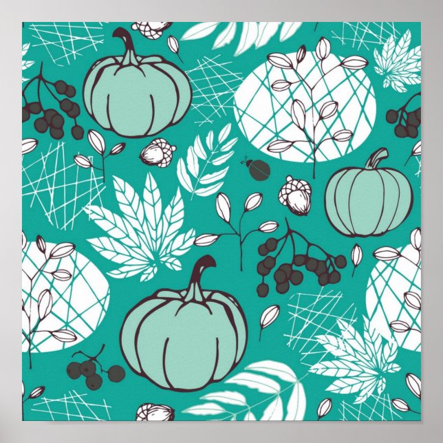 Pumpkin pattern poster (Front)