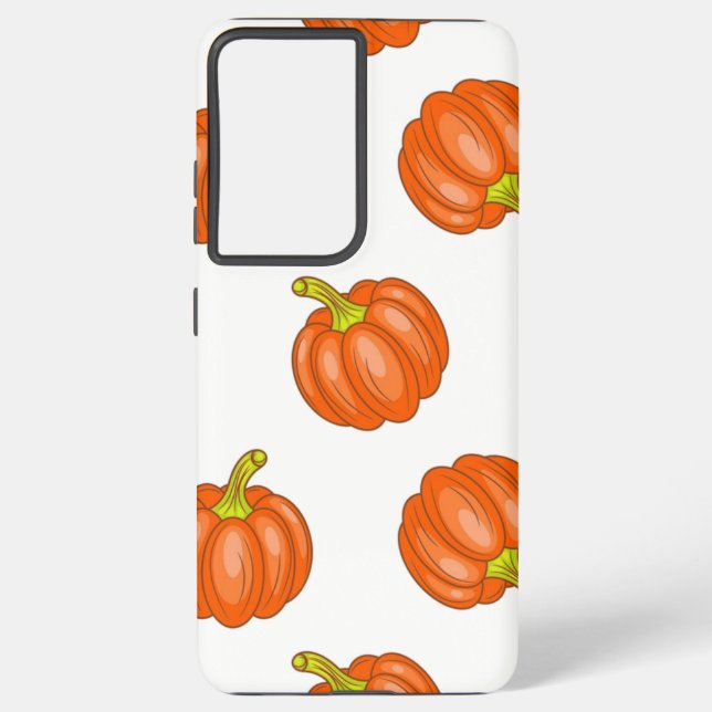Pumpkin pattern samsung galaxy s21 ultra case (Back)