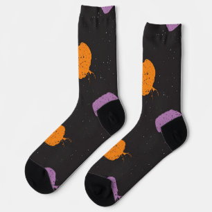Pumpkin pattern socks