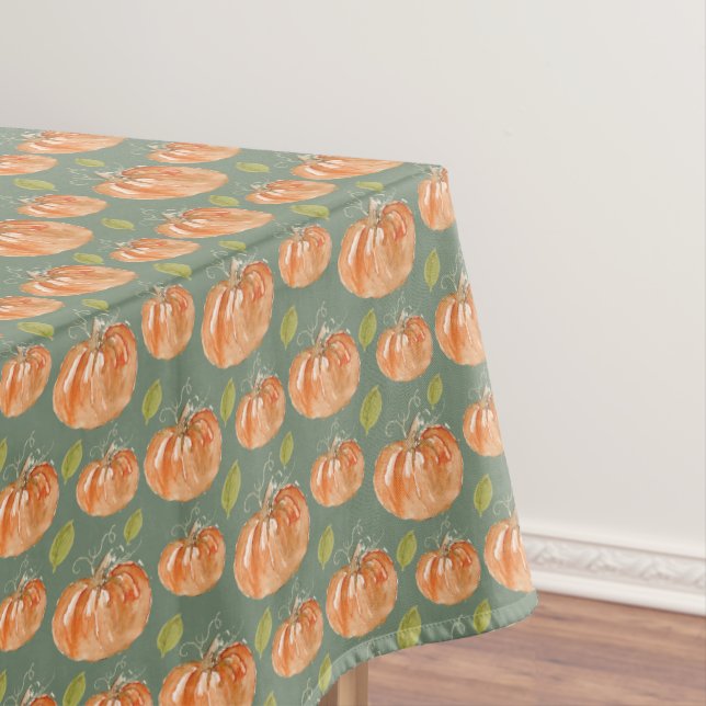 Pumpkin Pattern Tablecloth (In Situ)