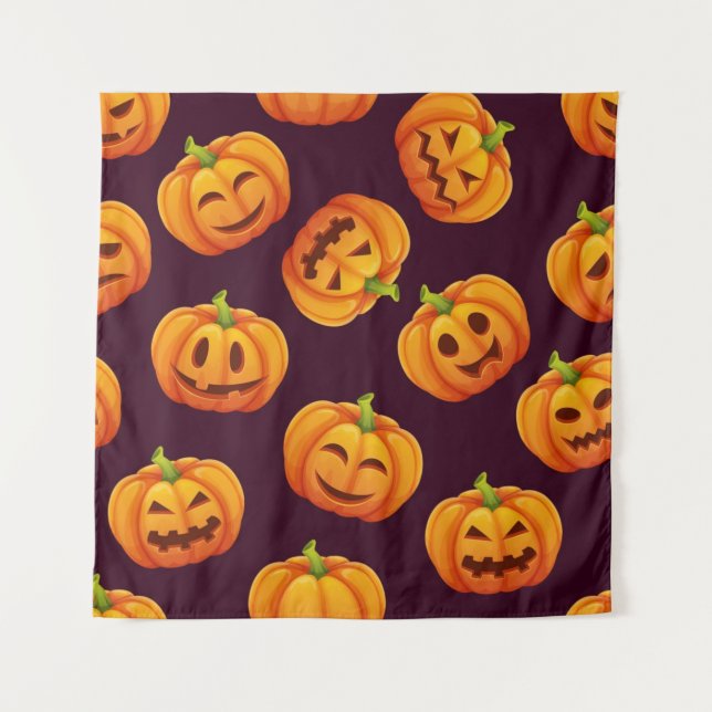 Pumpkin pattern tapestry (Front)