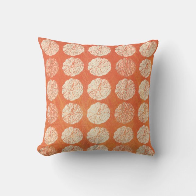 Pumpkin Pattern Throw Pillow (Front)