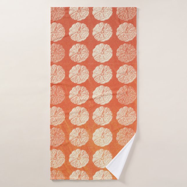 Pumpkin Pattern Towel (Bath Towel)