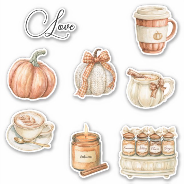 Pumpkin Peach Latte Candle   (Front)