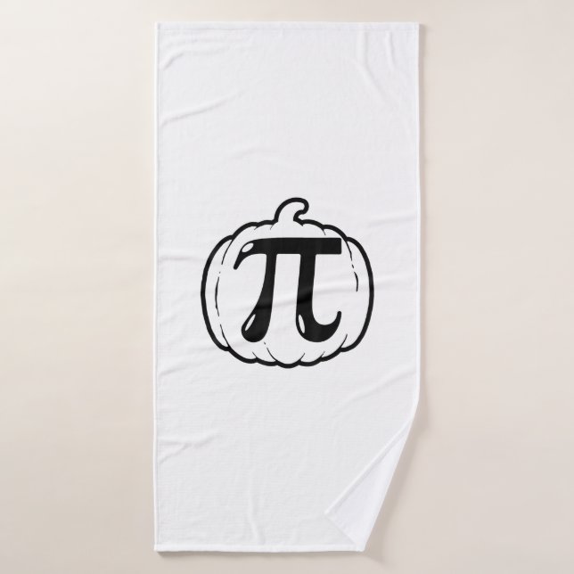 Pumpkin Pi Funny Math Halloween & Thanksgiving Pum Bath Towel (Bath Towel)