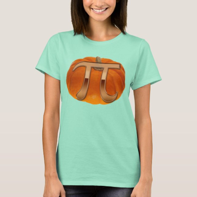 Pumpkin Pi Funny Math-lover's T-Shirt (Front)