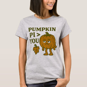 Pumpkin Pi Greater Than You T-Shirt   Funny Math P