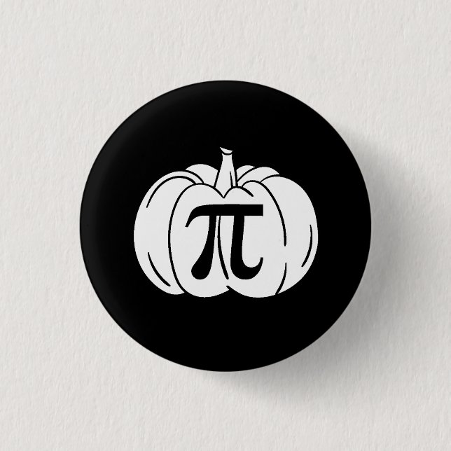 Pumpkin Pi Halloween 3 Cm Round Badge (Front)
