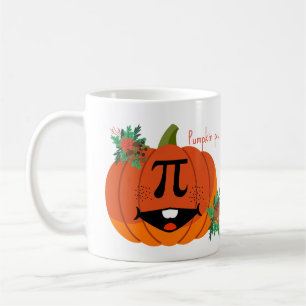 Pumpkin pi, mathematic sign on a pumpkin  coffee mug