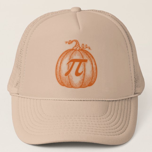 Pumpkin Pi Trucker Hat (Front)