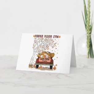 Pumpkin Picking Crew  Card