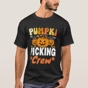 Pumpkin picking crew family matching pumpkin patch T-Shirt