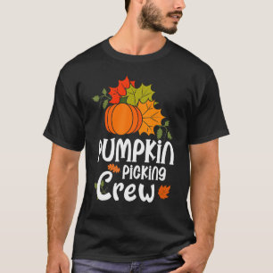 Pumpkin Picking Crew For Halloween Family Matching T-Shirt