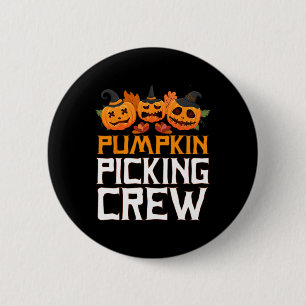 Pumpkin Picking Crew Halloween Family Matching 6 Cm Round Badge