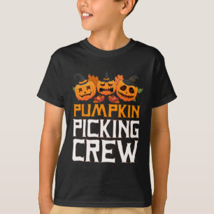 Pumpkin Picking Crew Halloween Family Matching T-Shirt