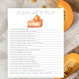 Pumpkin pie - 20 questions about the Parents