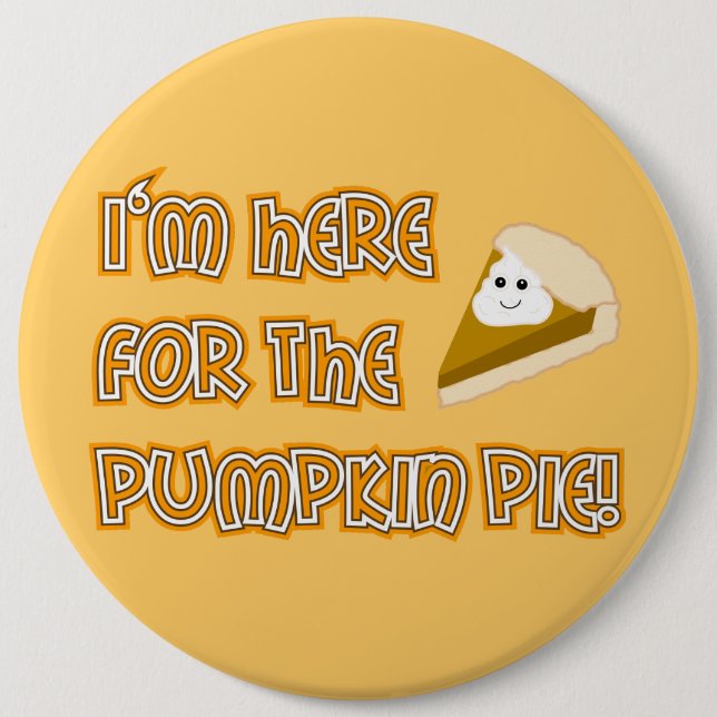Pumpkin Pie 6 Cm Round Badge (Front)