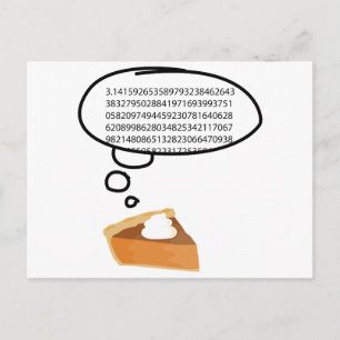 Pumpkin Pie and Math Postcard