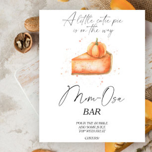 Pumpkin pie baby shower Momosa bar Poster