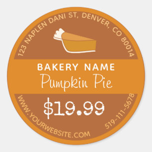 Pumpkin Pie Bakery Sticker