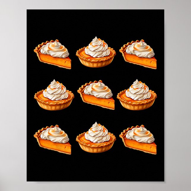 Pumpkin Pie Buffet Thanksgiving Ugly Costume  Poster (Front)