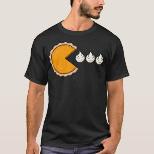 Pumpkin Pie Chasing Whipped Cream Funny Thanksgivi T-Shirt
