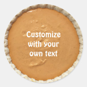 Pumpkin Pie Classic Round Sticker
