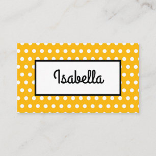 Pumpkin Pie Colour and White Dot Matching Theme Pl Place Card