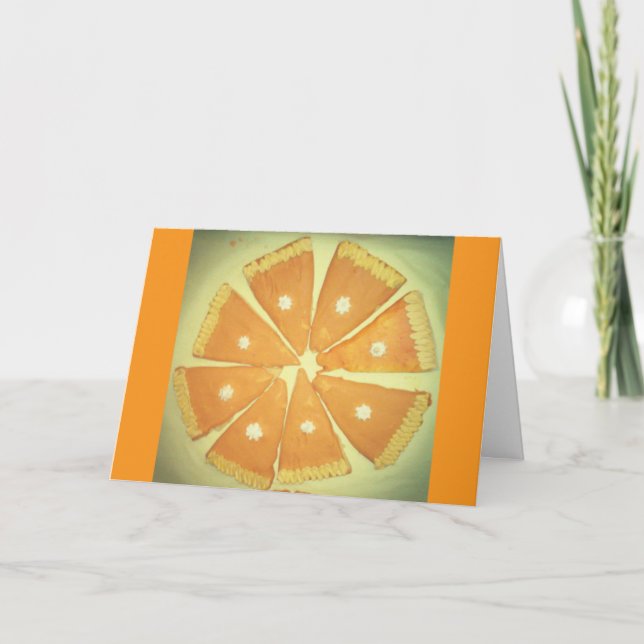 "Pumpkin Pie Cookies" Thanksgiving Card (Front)