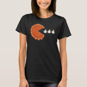 Pumpkin Pie Eating Whipped Cream Thanksgiving Day  T-Shirt