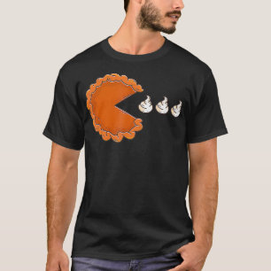 Pumpkin Pie Eating Whipped Cream Thanksgiving Day  T-Shirt
