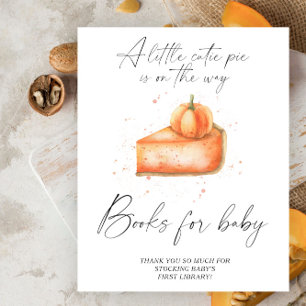 Pumpkin pie fall books for baby poster