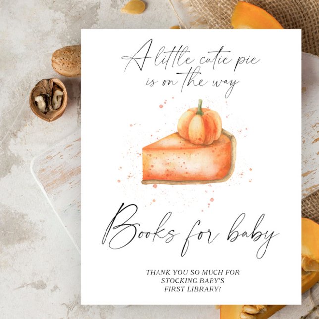 Pumpkin pie fall books for baby poster (Creator Uploaded)