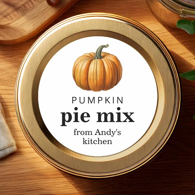 Pumpkin pie filling homemade canning label  (Creator Uploaded)